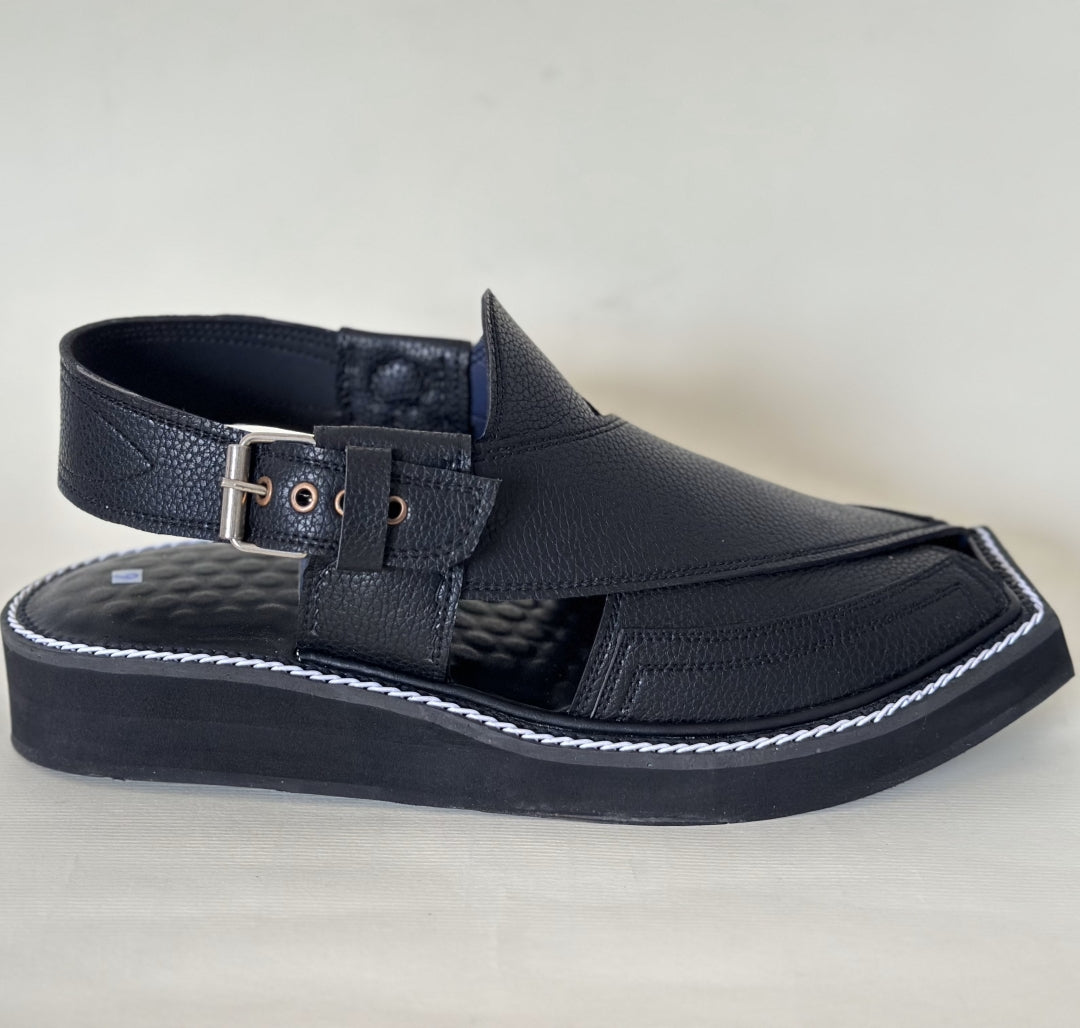 Black Kaptaan Chappal