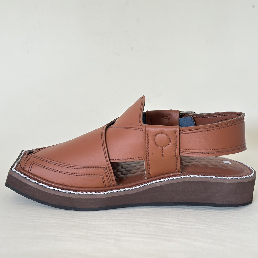 Matte Mustard Brown Kaptaan Chappal