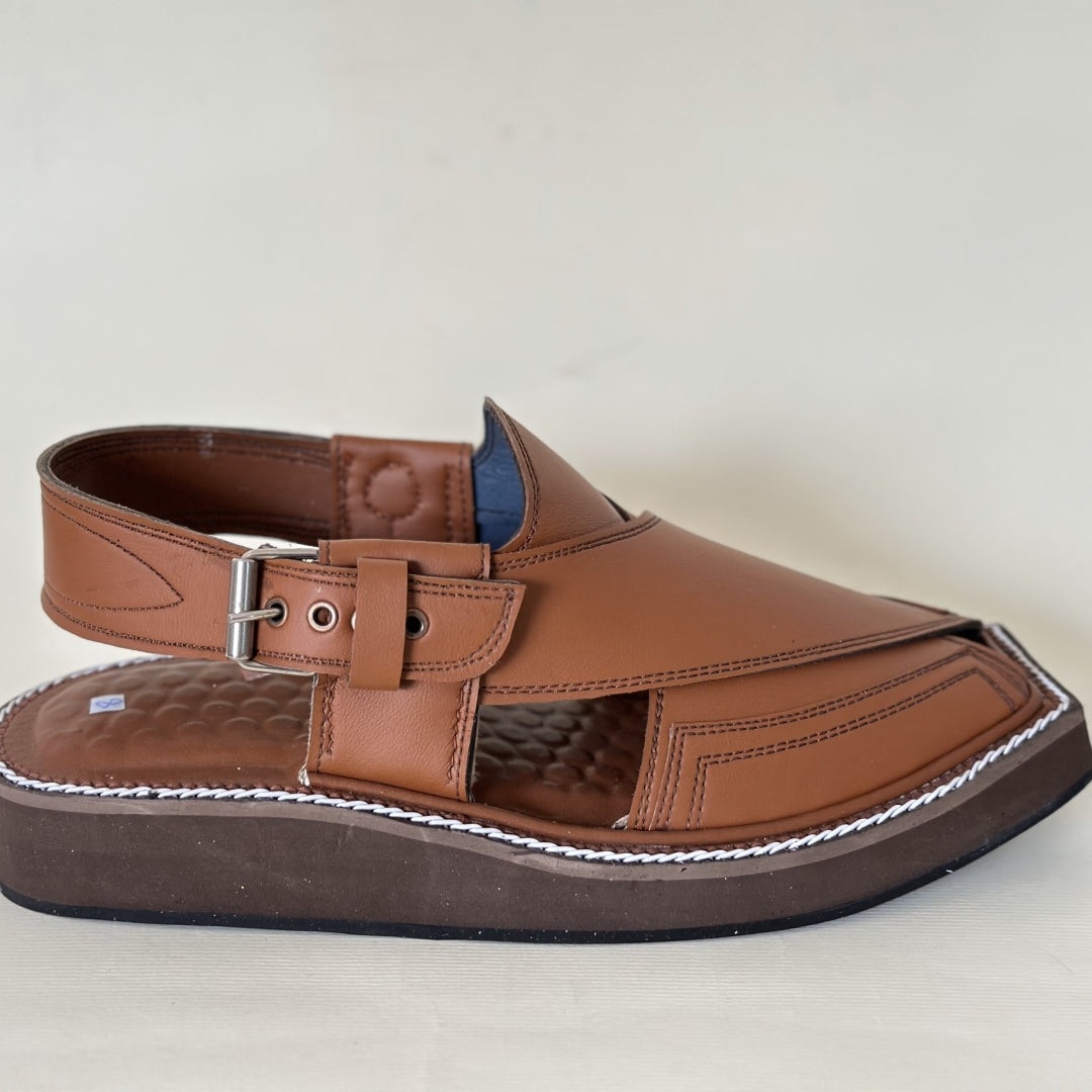 Matte Mustard Brown Kaptaan Chappal