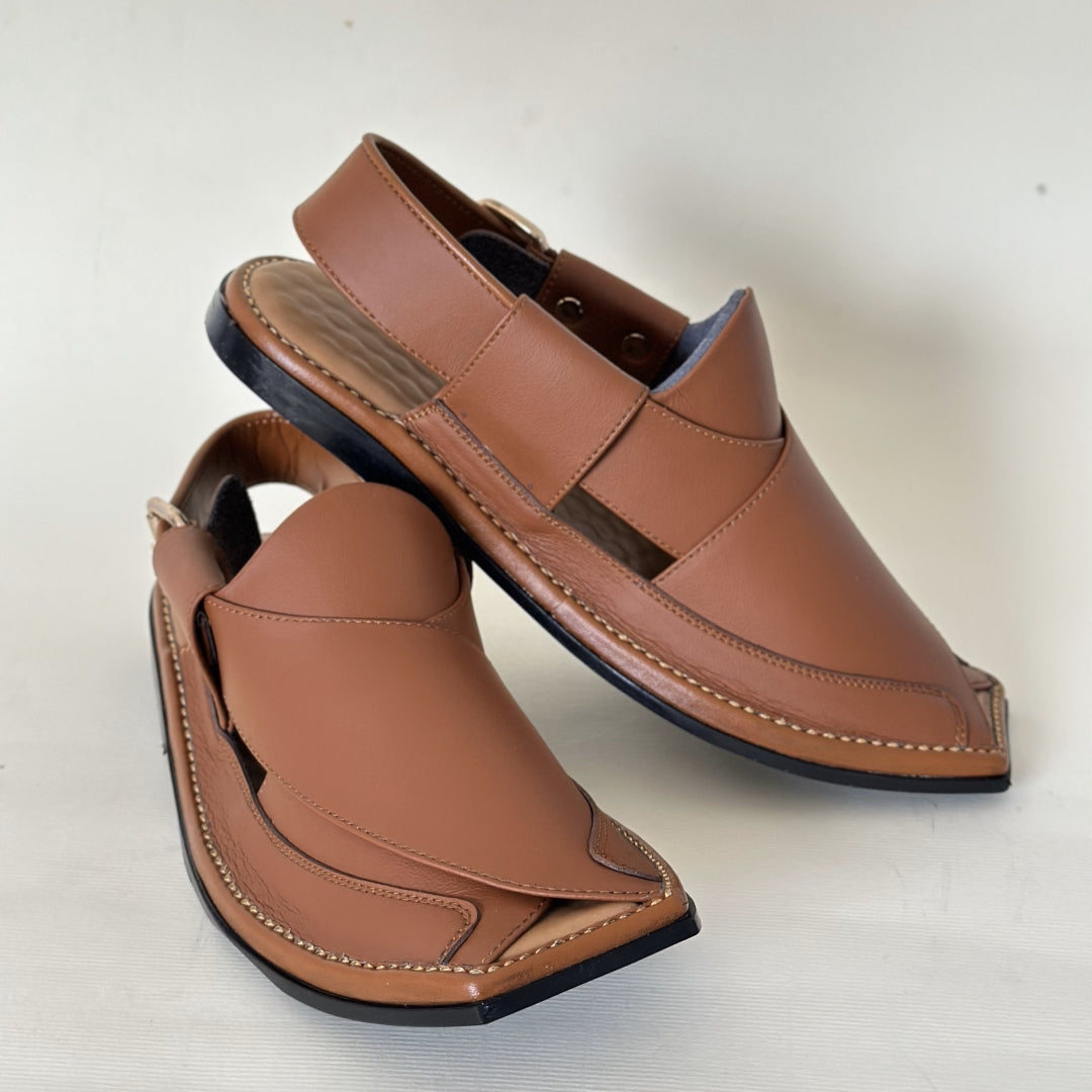 Brown Zalmi Peshawari Chappal