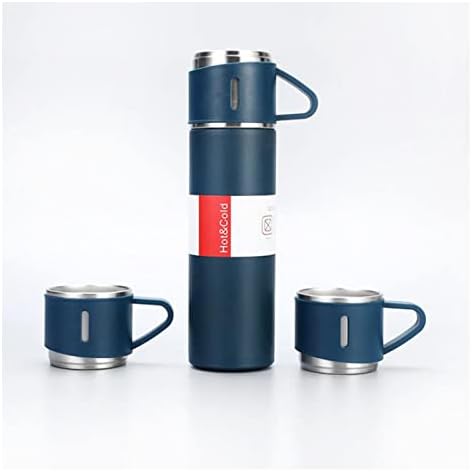 500Ml Bullet Thermos Bottle Set Double-Layer Stainless Steel Vacuum Flask Travel Water Bottle Business Tea Cup