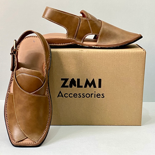 Light Brown Zardari Chappal