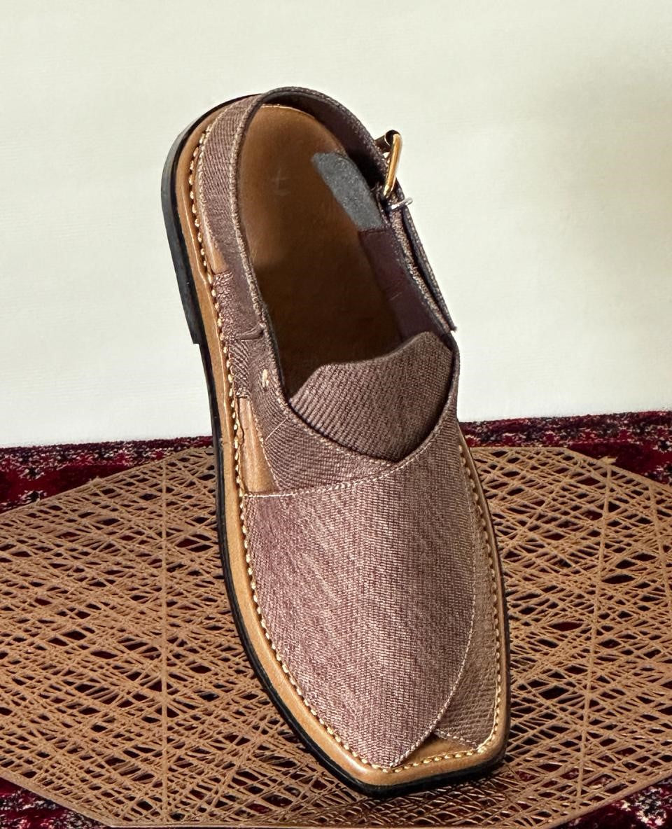 Dark Beige Zardari Chappal