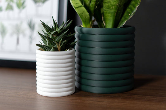 Tabletop Planter with Hidden Drip Tray - The Poppy